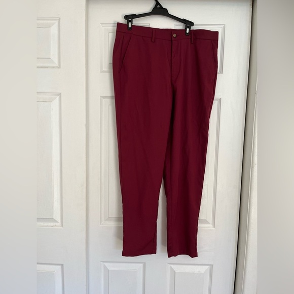 Mens SHEIN Burgundy Size Large inseam 28.5 Suit Pants - Picture 1 of 8